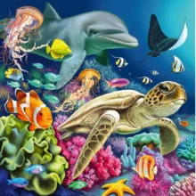 پازل 49 تکه راونزبرگر مدل Underwater Splendor کد 12000859 مجموعه 3 عددی