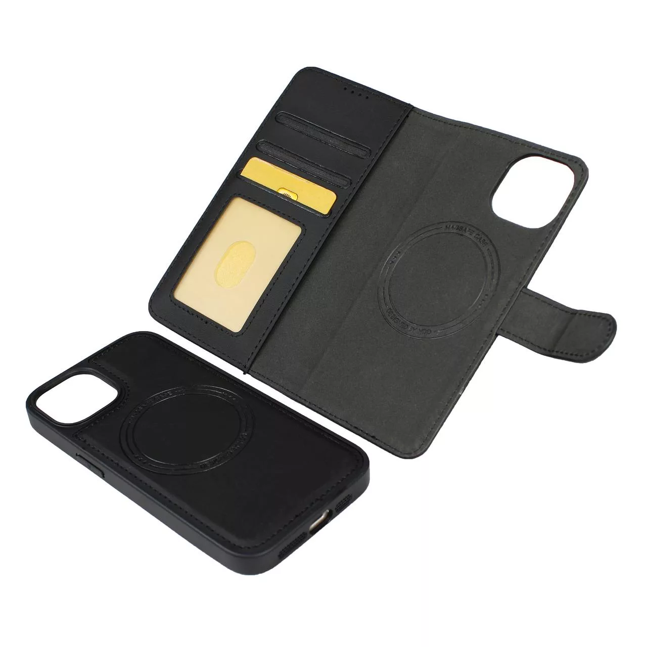 کیف کلاسوری اچ دی دی طرح چرمی مگ سیف مدل LUXURY مناسب برای گوشی موبایل اپل IPHONE 13 pro