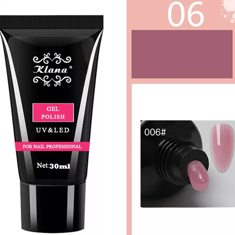 پلی ژل کاشت ناخن کلانا کد 008 - 005 - 006 حجم 30 میلی لیتر بسته 3 عددی