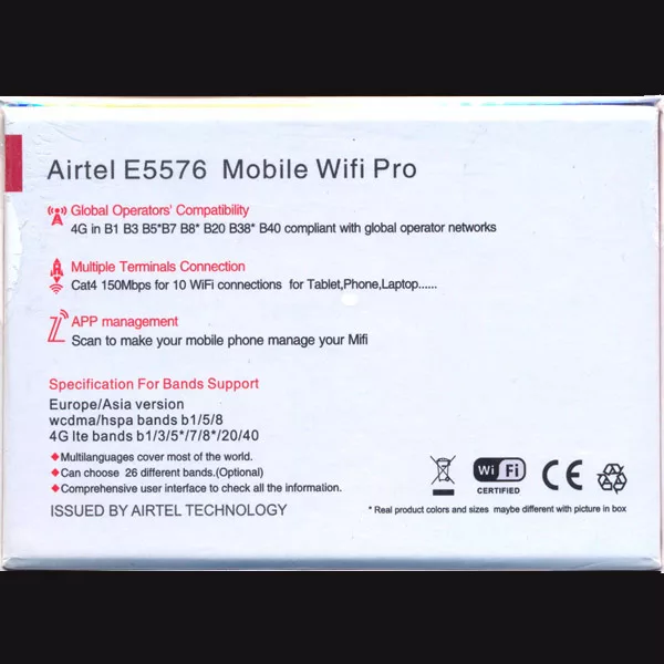 مودم همراه 4G ایرتل مدل E5576 MOBILE WIFI PRO