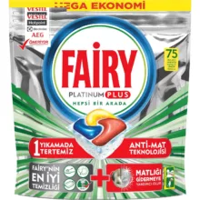 قرص ماشین ظرفشویی فیری مدل Platinum Plus بسته 75 عددی