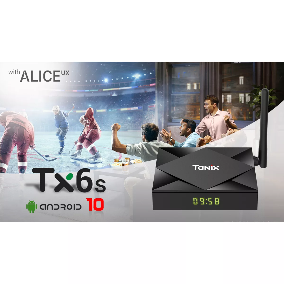 اندروید باکس تانیکس مدل TX6S - 4/32