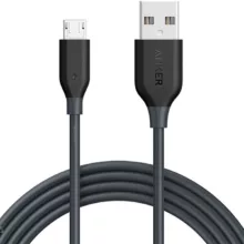 کابل تبدیل USB به microUSB انکر  مدل A8133 PowerLine طول 1.8 متر