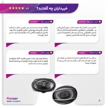 بلندگو خودرو پایونیر مدل TS-A6977S بسته دو عددی