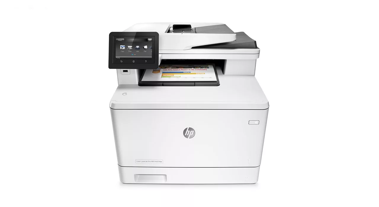 پرینتر رنگی لیزری اچ پی مدل LaserJet Pro MFP M477fdn