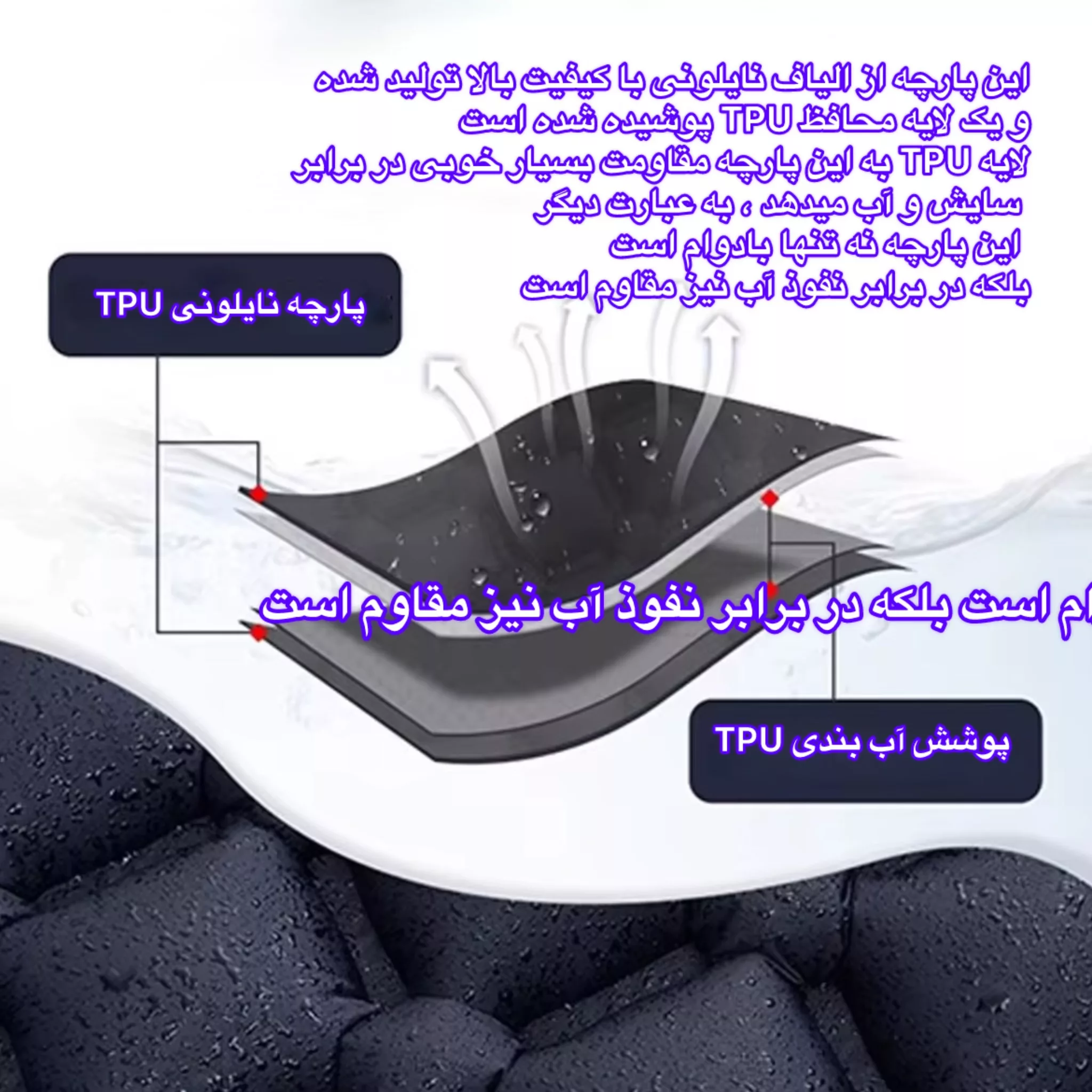 زیرانداز کیسه خواب 2 نفره مدل DG