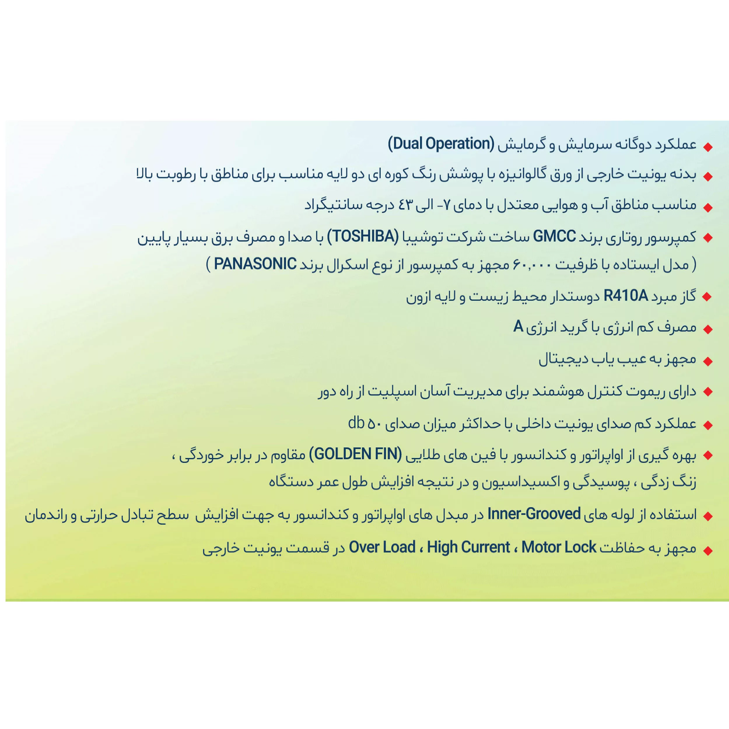 کولر گازی 24000 روتاری دمنده مدل DR-CH24-M