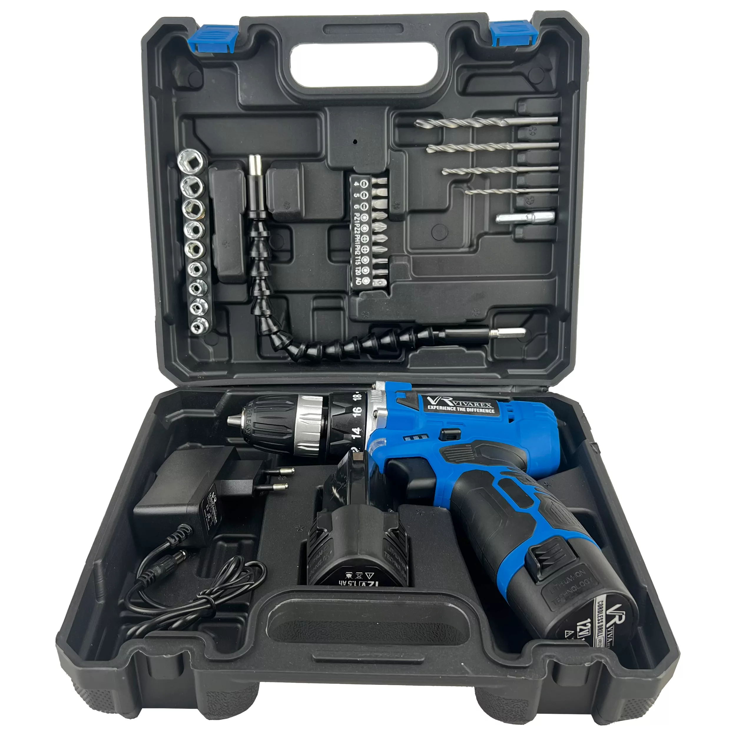 مجموعه 28 عددی دریل پیچ گوشتی شارژی ویوارکس مدل 1210V-22A کد2 new