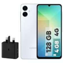 گوشی موبایل سامسونگ مدل Galaxy A06 دو سیم کارت ظرفیت 128 گیگابایت و رم 4 گیگابایت – به همراه شارژر 25 وات سامسونگ
