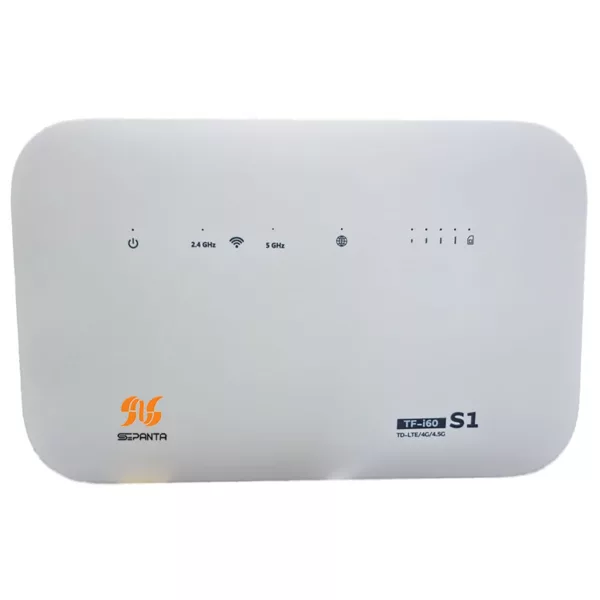 مودم 4G/TD-LTE مدل  مودم 4G/TD-LTE سپنتا مدل TF-i60 S1به همراه سیم کارت و 800 گیگابایت اینترنت یک ساله
