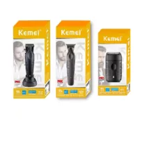 ماشین اصلاح موی سر شارژی کیمی مدل KM-2296,KM-2299,KM-T95 بسته 3 عددی