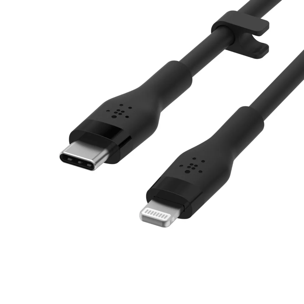 کابل تبدیل USB-C با لایتنینگ بلکین مدل CAA009bt3MBK طول 3 متر