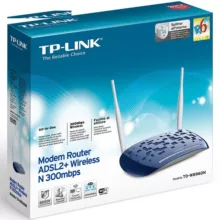 مودم روتر +ADSL2 بی سیم N300 تی پی-لینک مدل TD-W8960N_V1