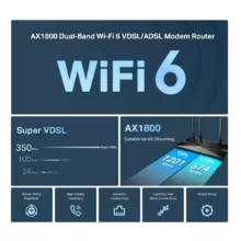 مودم روتر VDSL/ADSL تی پی-لینک مدل Archer VX1800v