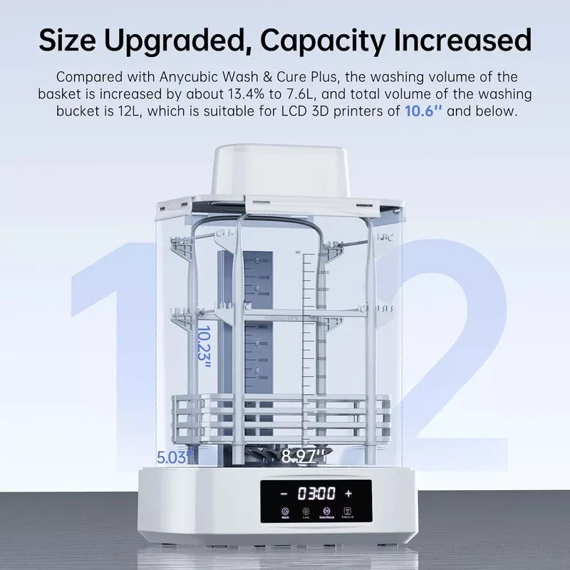 پرینتر سه بعدی آنیکیوبیک مدل WASH AND CURE 3 PLUSs