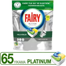 قرص ماشین ظرفشویی فیری مدل Platinum بسته 65 عددی