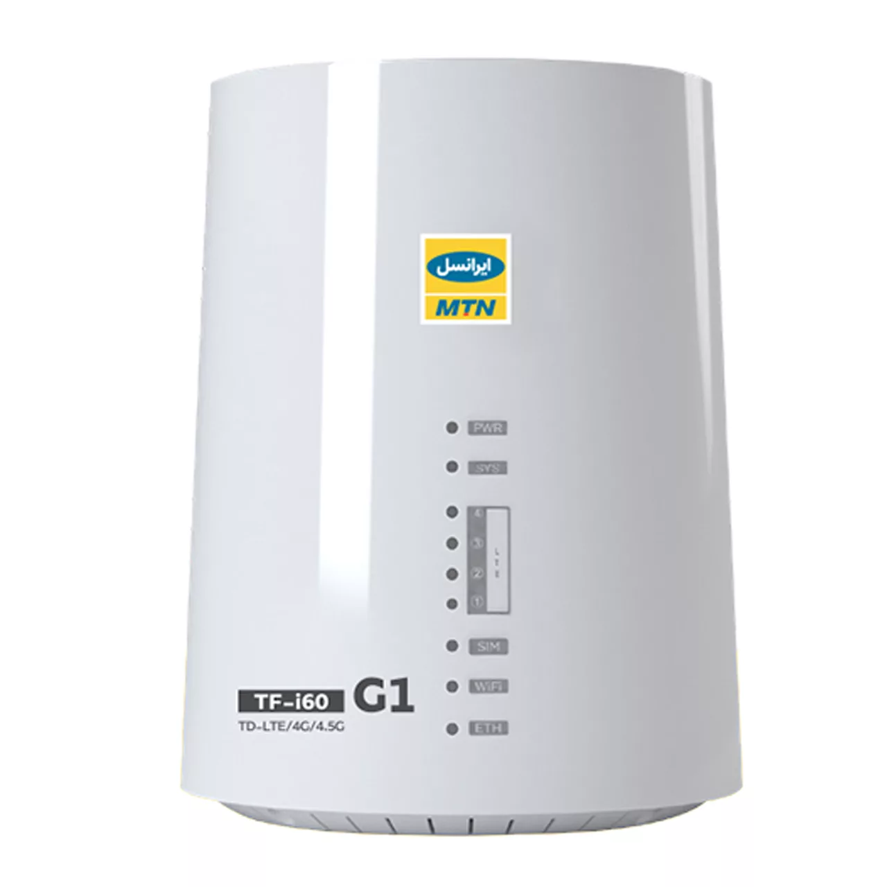 مودم 4G/TD-LTE ایرانسل مدل TF-i60 G1 به همراه سیم کارت TD-LTE و بسته اینترنت 100 گیگ سه ماهه