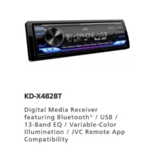 پخش کننده خودرو جی وی سی مدل X482BT