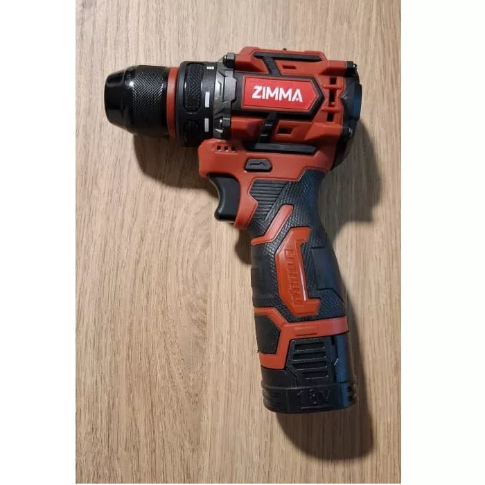 دریل پیچ گوشتی شارژی زیمما مدل براشلس 18 ولت