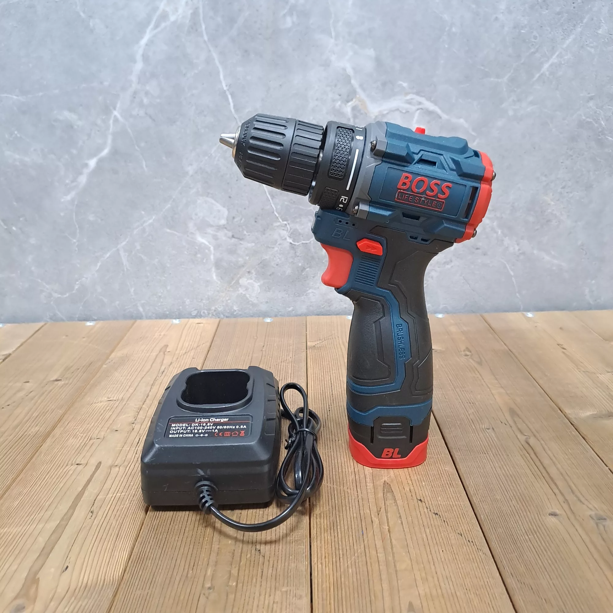 دریل پیچ گوشتی شارژی باس مدل براشلس