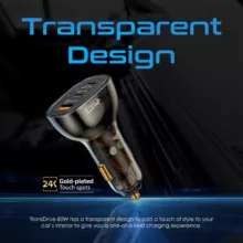 شارژر فندکی 80 وات پرومیت مدل TRANSDRIVE-80W