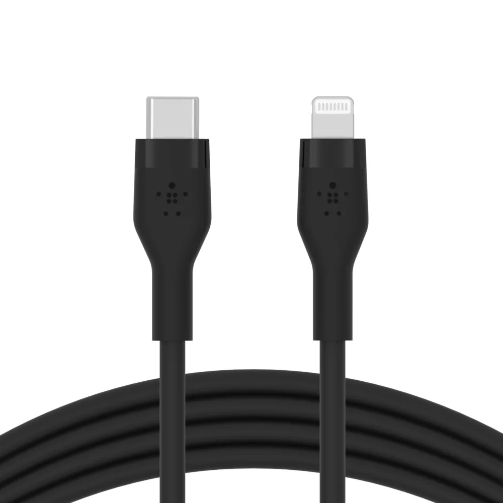 کابل تبدیل USB-C با لایتنینگ بلکین مدل CAA009bt3MBK طول 3 متر