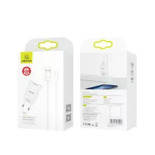 شارژر دیواری یوسمز مدل T21 به همراه کابل تبدیل لایتنینگ
