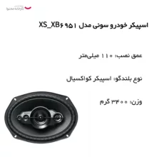 اسپیکر خودرو سونی مدل XS_XB6951