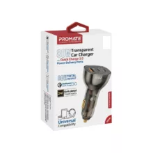 شارژر فندکی 80 وات پرومیت مدل TRANSDRIVE-80W