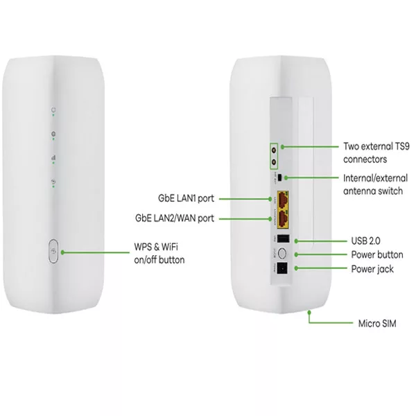مودم 4G/5G/TD-LTE سرکام مدل WIFI6 NR5103EV2