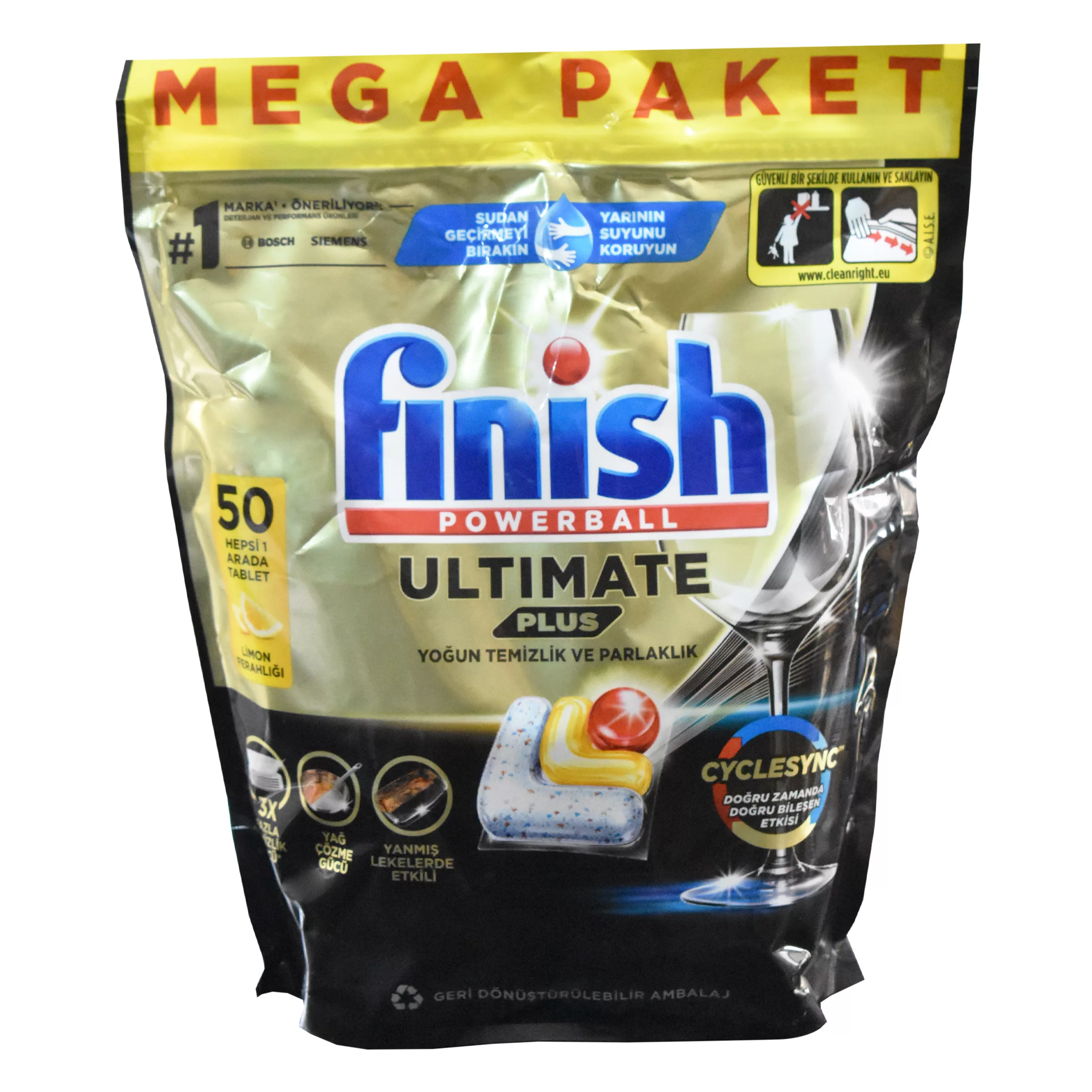 قرص ماشین ظرفشویی فینیش مدل Limon ferahligii بسته 50 عددی