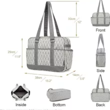 ساک لوازم کودک و نوزاد مدل برزنت زنبوری a4067