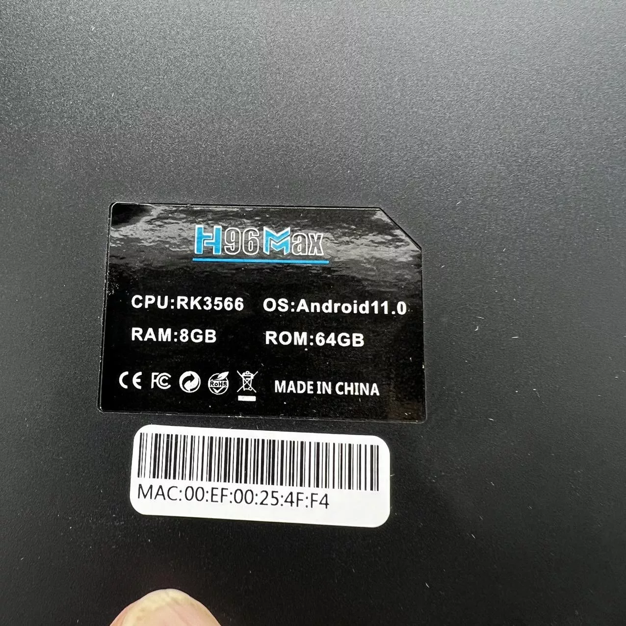 اندروید باکس اچ 96 مدل 64/8GB مکس