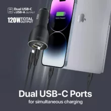 شارژر فندکی 120 وات پرومیت مدل POWERDRIVE-120