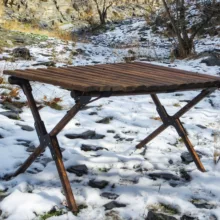 میز تاشو سفری مدل چوبی 90cm