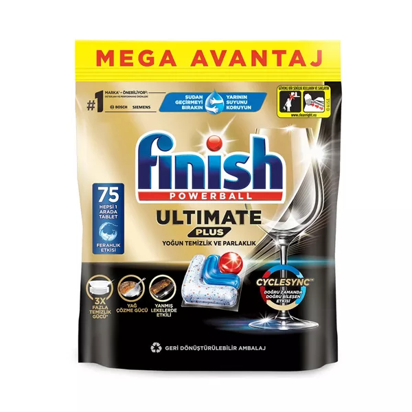 قرص ماشین ظرفشویی فینیش مدل Ultimate Plus مجموعه 75 عددی