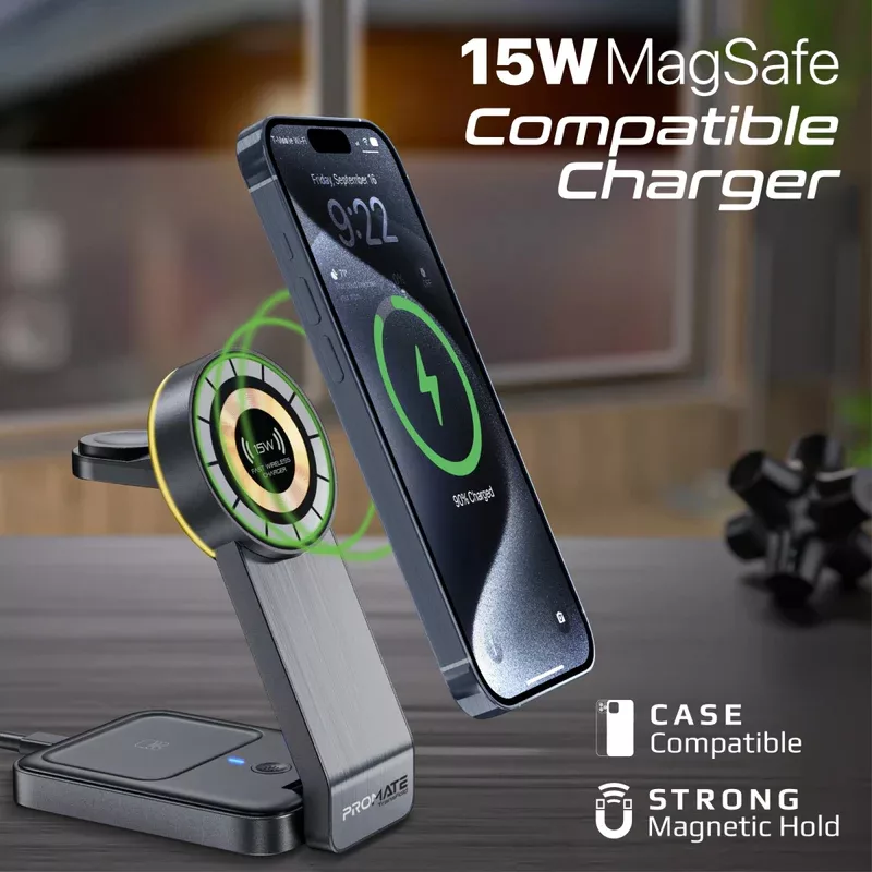 شارژر بی سیم پرومیت مدل TRANSFOLD.BLK