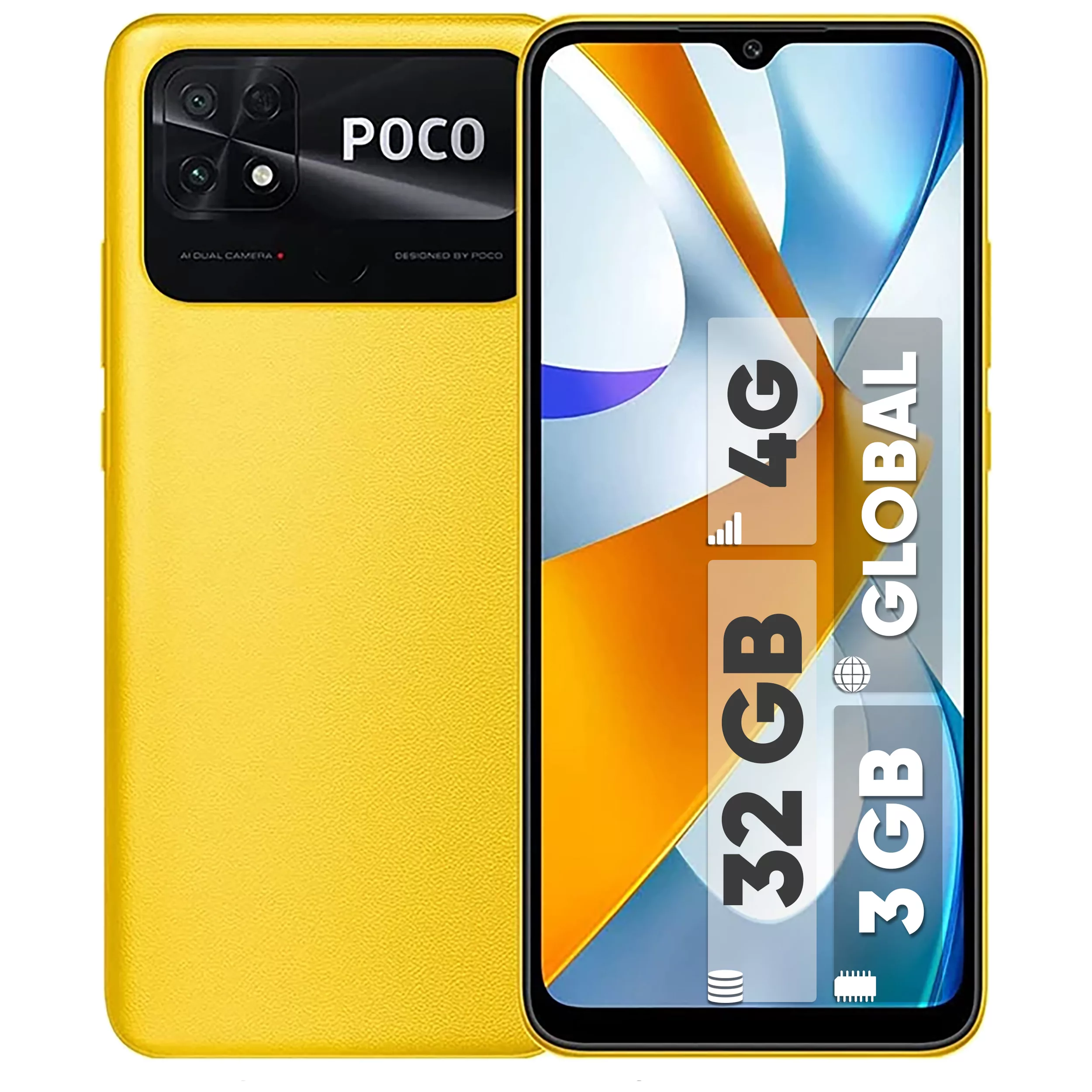 گوشی موبایل شیائومی مدل Poco C40 دو سیم کارت ظرفیت 32 گیگابایت و رم 3 گیگابایت- گلوبال