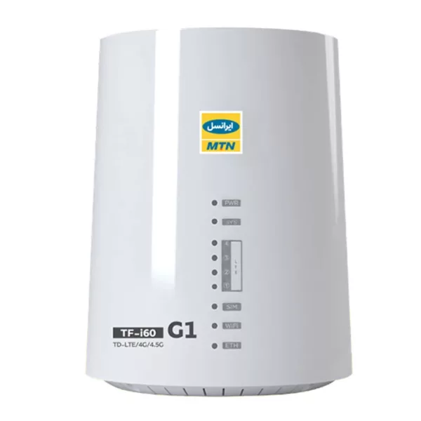 مودم 4G/TD-LTE ایرانسل مدل TF-i60 G1 به همراه سیم کارت TD-LTE و بسته اینترنت 1000 گیگ یکساله