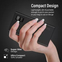 پاوربانک پرومیت مدل BOLT-20PRO.BLACK ظرفیت 20000 میلی آمپر ساعت