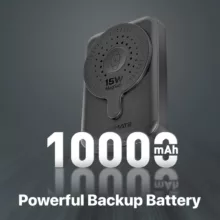 پاوربانک پرومیت مدل POWERMAG-DUO.BLACK به ظرفیت 10000 میلی آمپر ساعت