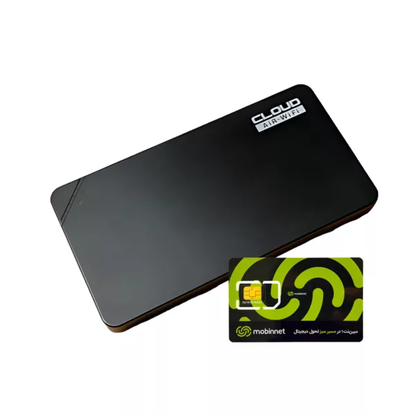 مودم 3G/4G قابل حمل کلود ایر هوآوی مدل GLMU19A02 به همراه سیم کارت 360 درجه مبین نت با 300 گیگ یکساله