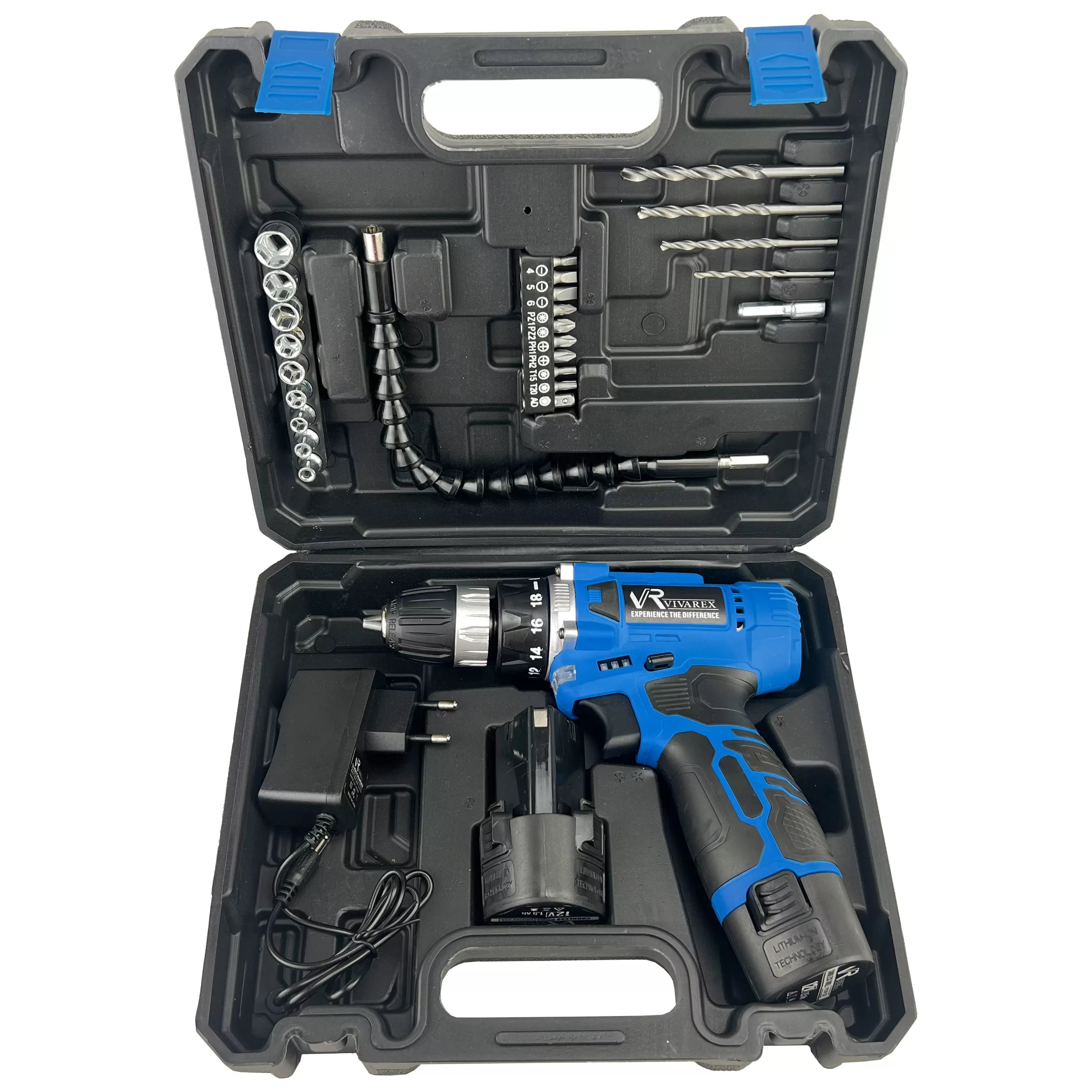 مجموعه 28 عددی دریل پیچ گوشتی شارژی ویوارکس مدل 1210V-22A کد2 new