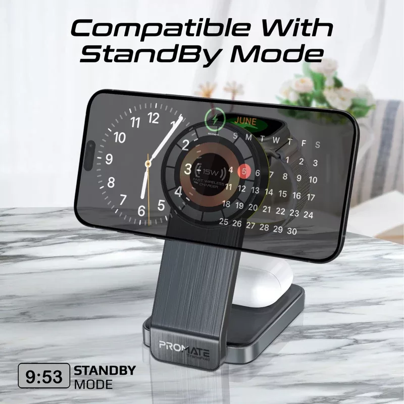 شارژر بی سیم پرومیت مدل TRANSFOLD.BLK