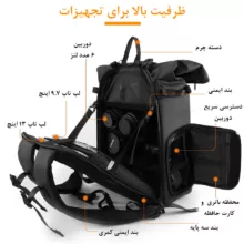 کوله پشتی دوربین سی وات کان مدل Shoulder Leisure