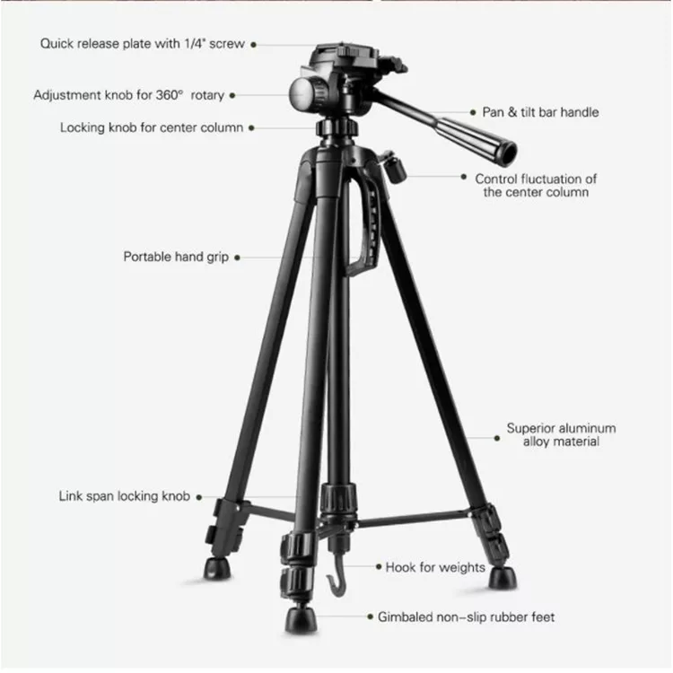 سه پایه دوربین جی ماری مدل KP-2264