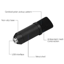 رینگ لایت و میکروفن USB رو میزی مدل mic table stand