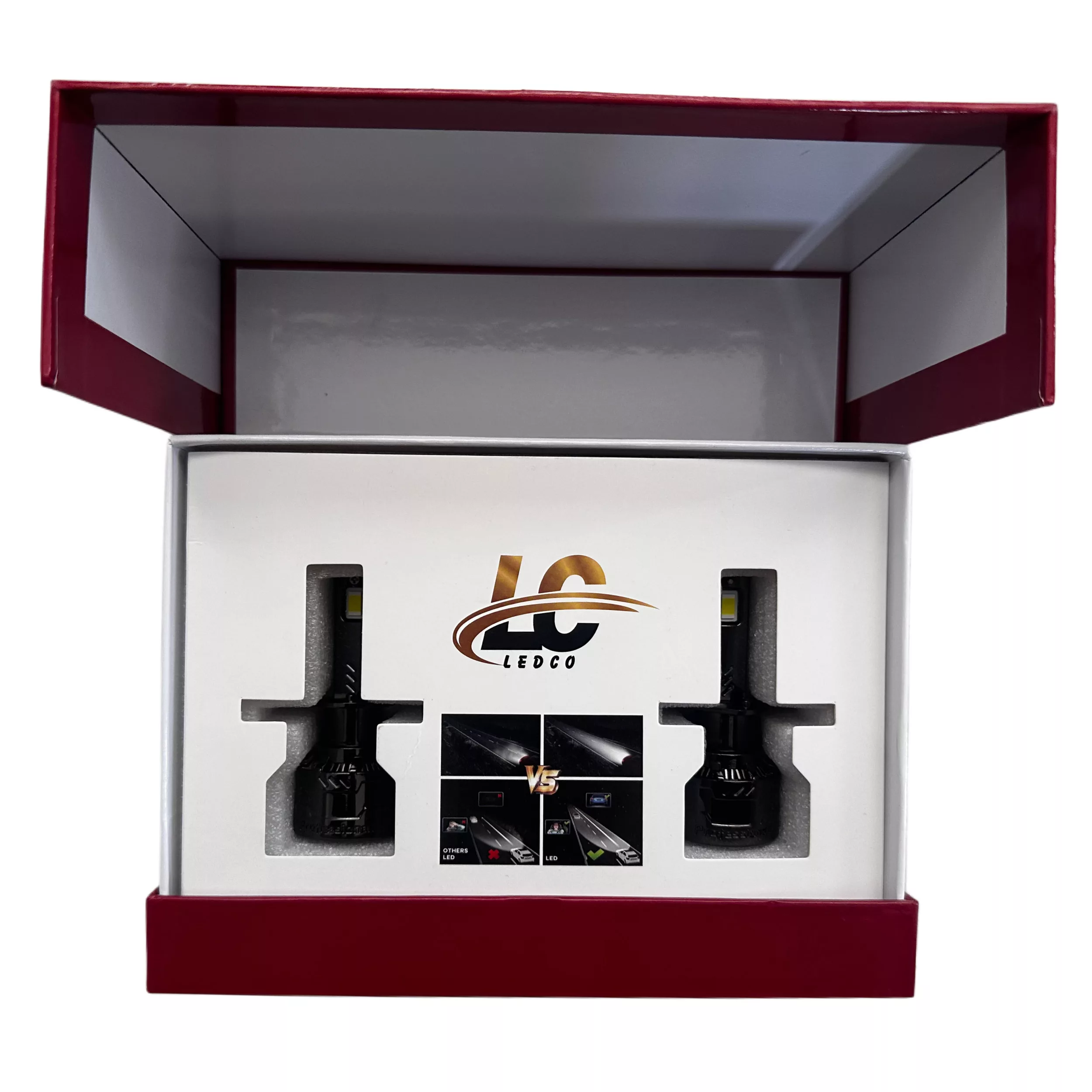 لامپ هدلایت خودرو لدکو مدل Z80 پایه H4 بسته دو عددی