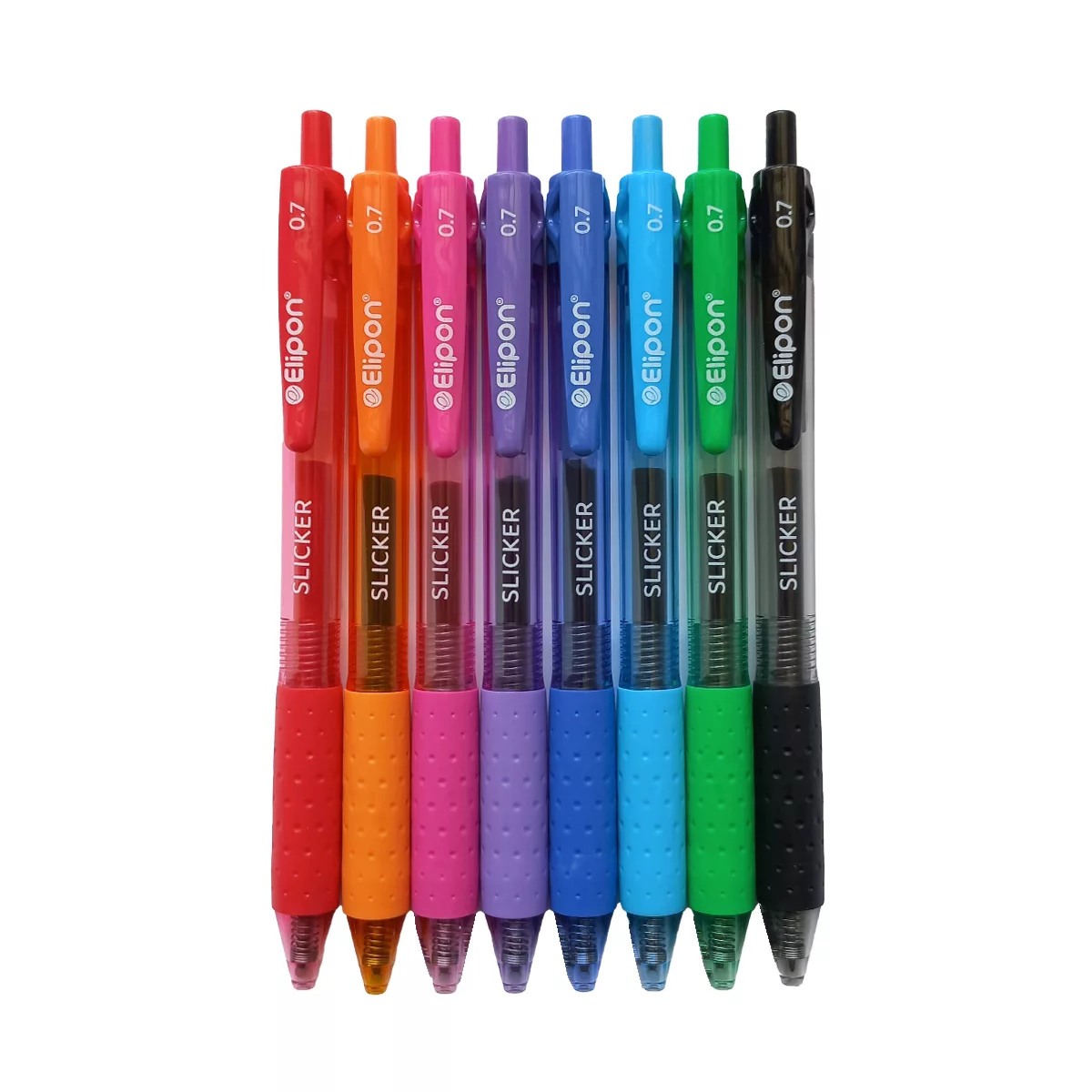 روان نویس الیپون مدل اسلیکر فشاری به همراه استند مجموعه 128 عددی