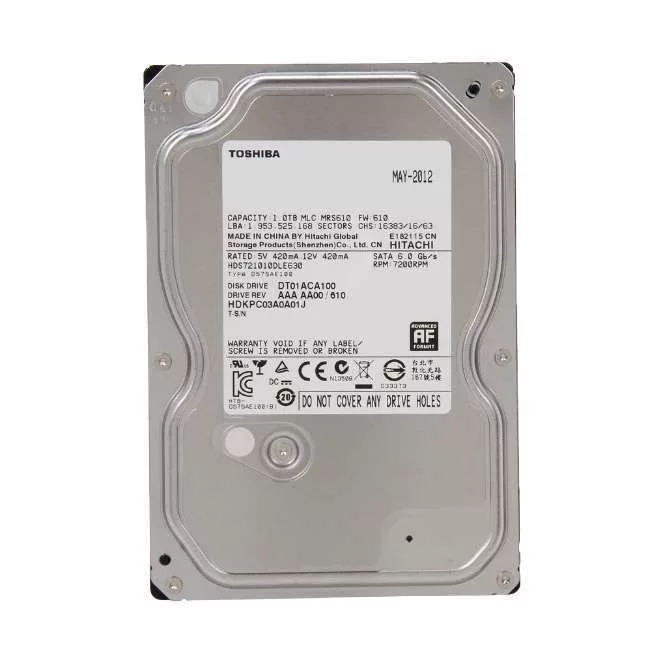 هارددیسک اینترنال توشیبا مدل A100 ظرفیت 1 ترابایت